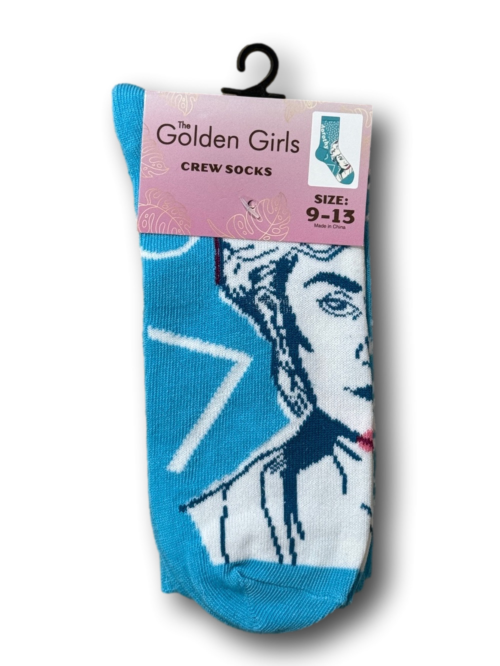 3/$20 The Golden Girls Dorothy Zbornak Funny Novelty Crew Socks - NWT